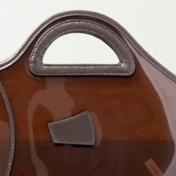 STAUD Brown Unique Purse Fish Shaped Summer Bag - Picture 2 of 13